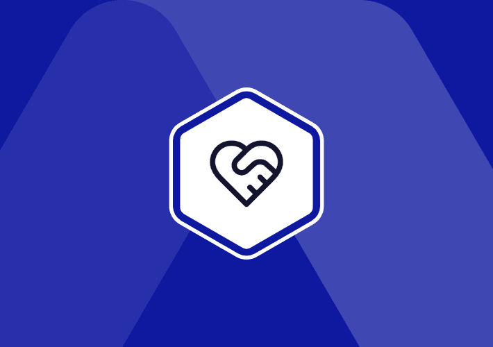 An icon representing partnership and collaboration, symbolising support available for pension providers, schemes, integrated service providers and third-party administrators connecting to the pensions dashboards ecosystem.